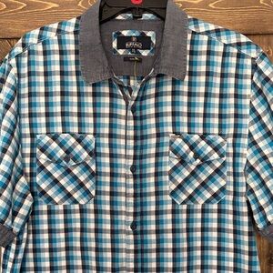 Buffalo David Bitton Plaid Short Sleeve Button Up Shirt Men’s XXL